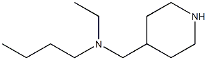 N-butyl-N-ethyl-N-(piperidin-4-ylmethyl)amine Struktur