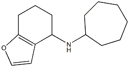 N-cycloheptyl-4,5,6,7-tetrahydro-1-benzofuran-4-amine Struktur