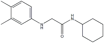 N-cyclohexyl-2-[(3,4-dimethylphenyl)amino]acetamide Struktur