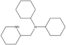 N-cyclohexyl-N-(piperidin-2-ylmethyl)cyclohexanamine Struktur