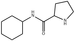 N-cyclohexylpyrrolidine-2-carboxamide Struktur