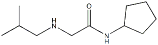 N-cyclopentyl-2-[(2-methylpropyl)amino]acetamide Struktur