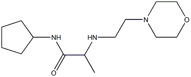 N-cyclopentyl-2-{[2-(morpholin-4-yl)ethyl]amino}propanamide Struktur