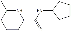 N-cyclopentyl-6-methylpiperidine-2-carboxamide Struktur