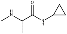 N-cyclopropyl-2-(methylamino)propanamide Struktur