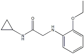 N-cyclopropyl-2-[(2-ethoxyphenyl)amino]acetamide Struktur