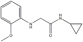 N-cyclopropyl-2-[(2-methoxyphenyl)amino]acetamide Struktur