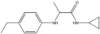 N-cyclopropyl-2-[(4-ethylphenyl)amino]propanamide Struktur