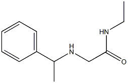 N-ethyl-2-[(1-phenylethyl)amino]acetamide Struktur