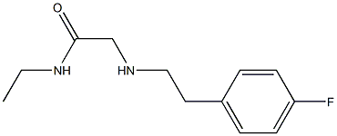 N-ethyl-2-{[2-(4-fluorophenyl)ethyl]amino}acetamide Struktur