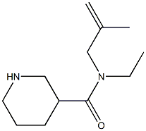 N-ethyl-N-(2-methylprop-2-enyl)piperidine-3-carboxamide Struktur