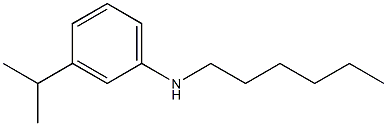 N-hexyl-3-(propan-2-yl)aniline Struktur