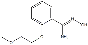 N'-hydroxy-2-(2-methoxyethoxy)benzenecarboximidamide Struktur