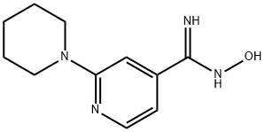 N'-hydroxy-2-piperidin-1-ylpyridine-4-carboximidamide Struktur