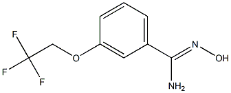 N'-hydroxy-3-(2,2,2-trifluoroethoxy)benzenecarboximidamide Struktur