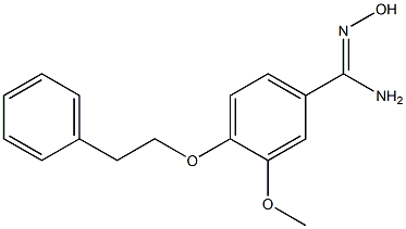 N'-hydroxy-3-methoxy-4-(2-phenylethoxy)benzenecarboximidamide Struktur