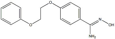 N'-hydroxy-4-(2-phenoxyethoxy)benzene-1-carboximidamide Struktur