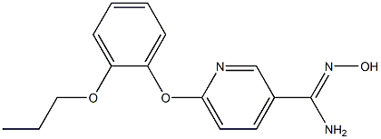 N'-hydroxy-6-(2-propoxyphenoxy)pyridine-3-carboximidamide Struktur