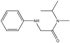 N-methyl-2-(phenylamino)-N-(propan-2-yl)acetamide Struktur