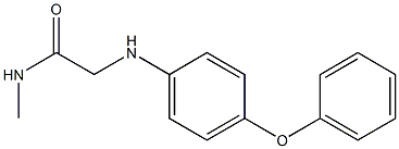 N-methyl-2-[(4-phenoxyphenyl)amino]acetamide Struktur