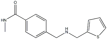 N-methyl-4-{[(thiophen-2-ylmethyl)amino]methyl}benzamide Struktur