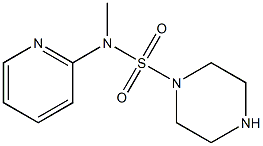 N-methyl-N-(pyridin-2-yl)piperazine-1-sulfonamide Struktur