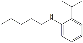 N-pentyl-2-(propan-2-yl)aniline Struktur