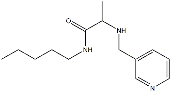 N-pentyl-2-[(pyridin-3-ylmethyl)amino]propanamide Struktur