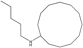 N-pentylcyclododecanamine Struktur