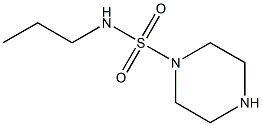 N-propylpiperazine-1-sulfonamide Struktur