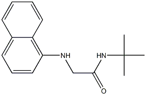 N-tert-butyl-2-(naphthalen-1-ylamino)acetamide Struktur