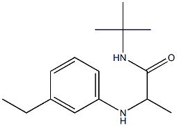 N-tert-butyl-2-[(3-ethylphenyl)amino]propanamide Struktur