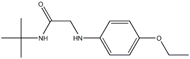 N-tert-butyl-2-[(4-ethoxyphenyl)amino]acetamide Struktur