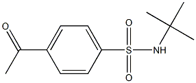 N-tert-butyl-4-acetylbenzene-1-sulfonamide Struktur