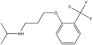 propan-2-yl({3-[2-(trifluoromethyl)phenoxy]propyl})amine Struktur