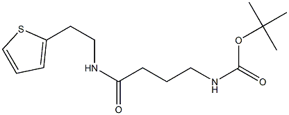 tert-butyl N-(3-{[2-(thiophen-2-yl)ethyl]carbamoyl}propyl)carbamate Struktur