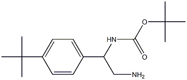 tert-butyl N-[2-amino-1-(4-tert-butylphenyl)ethyl]carbamate Struktur