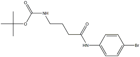 tert-butyl N-{3-[(4-bromophenyl)carbamoyl]propyl}carbamate Struktur