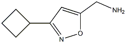 5-Isoxazolemethanamine,  3-cyclobutyl- Struktur