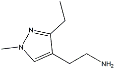 1H-Pyrazole-4-ethanamine,  3-ethyl-1-methyl- Struktur