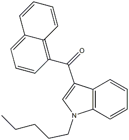 1-Amyl-3-(1- naphthoyl) indole Struktur