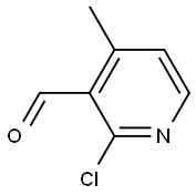 2-Chloro-3-formyl-4-methylpyridine Struktur