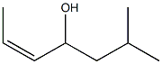 (Z)-6-methylhept-2-en-4-ol Struktur