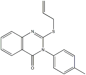 2-(allylsulfanyl)-3-(4-methylphenyl)-4(3H)-quinazolinone Struktur