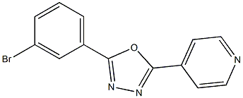 4-[5-(3-bromophenyl)-1,3,4-oxadiazol-2-yl]pyridine Struktur