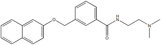 N-[2-(dimethylamino)ethyl]-3-[(2-naphthyloxy)methyl]benzamide Struktur