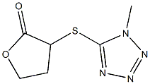 3-[(1-methyl-1H-tetraazol-5-yl)sulfanyl]dihydro-2(3H)-furanone Struktur