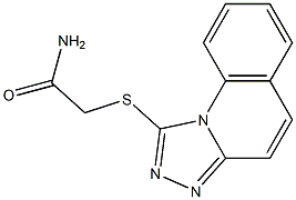 2-([1,2,4]triazolo[4,3-a]quinolin-1-ylsulfanyl)acetamide Struktur