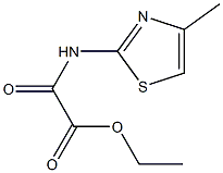 ethyl [(4-methyl-1,3-thiazol-2-yl)amino](oxo)acetate Struktur