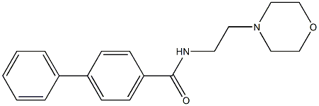 N-[2-(4-morpholinyl)ethyl][1,1'-biphenyl]-4-carboxamide Struktur